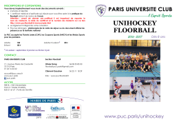 unihockey floorball - Paris Université Club