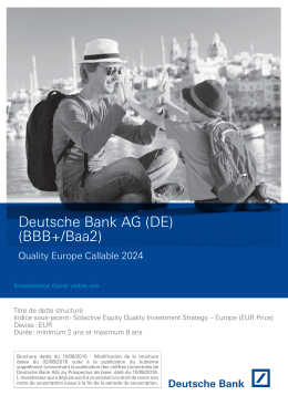 Brochure - Deutsche Bank