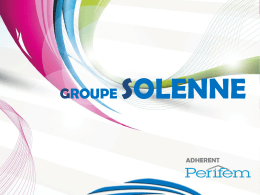 PDF de présentation du Groupe SOLENNE