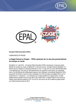 Lire la suite… - EPAL Pallet Association