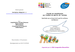 plaquette crèche beziers - Centre Ressources Autisme Languedoc