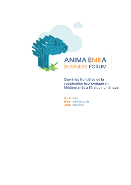 ANIMA EMEA Business Forum