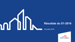 Résultats du S1-2016 - Saint