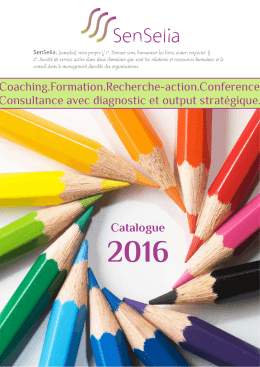 Catalogue Senselia 2016