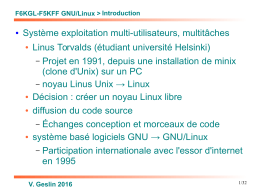 Présentation Linux - F6KGL