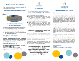 Taxe scolaire 2016-2017 - Commission scolaire de la Rivière-du-Nord