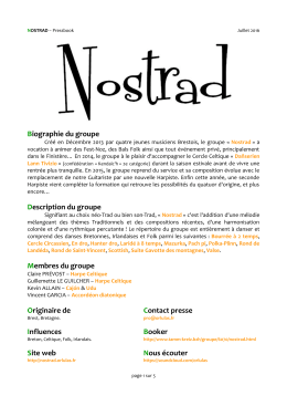 Télécharger notre pressbook - Nostrad