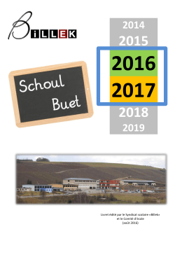 Schoulbuet 2016/2017