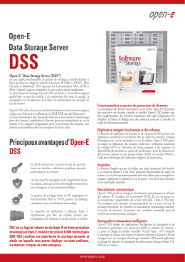 Open-E DSS Datasheet
