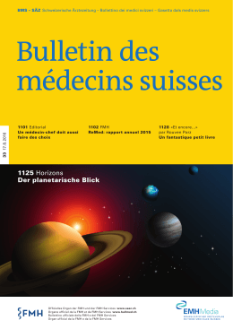 Bulletin des médecins suisses 33/2016