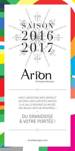 saison - Arion Baroque