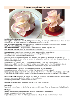 Gâteau aux pétales de rose - La petite maison de Cucuron