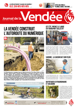 JDV n°220 - Août 2016 - Conseil départemental de la Vendée