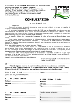 consultation - paroissecancheternoise