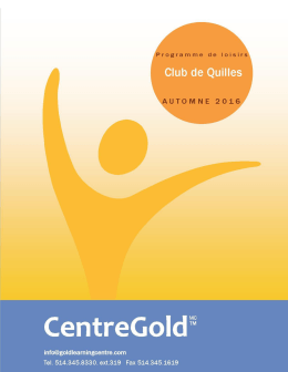 GLEE CLUB - Gold Centre
