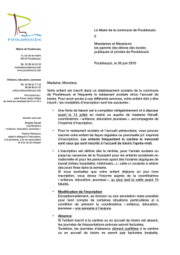 Note d`information - Pouldreuzic.bzh – le site de la mairie de