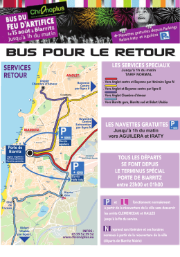 Plan de bus pour le retour