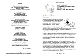 Bulletin paroissial juillet août 2016 - Bourbach-le-Bas