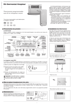 Kit thermostat/récepteur