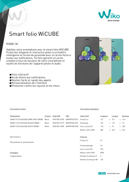 Smart folio WiCUBE
