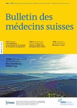Bulletin des médecins suisses 30