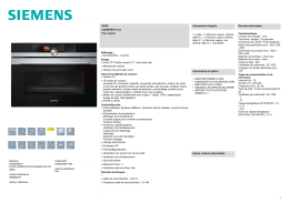 Siemens CS658GRS1 FOUR VAPEUR ECOCLEANPLUS 47L INOX