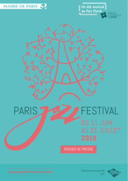 week- end - Paris Jazz Festival