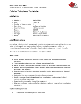Cellular Telephone Technician Job Meta Job Description