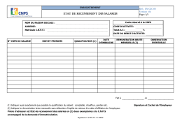 etat de recensement des salaries