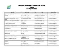 Liste adhérents BBC Juillet 2016 - Bleu-Blanc