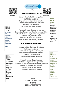 menu 13,00€ iva incluido incluye bebida postre cafe