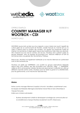 country manager h/f wootbox – cdi