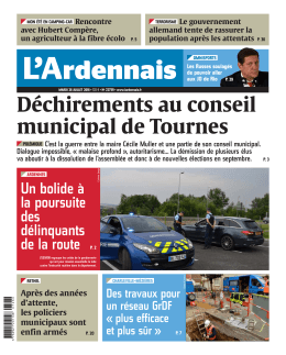 Déchirements au conseil municipal de Tournes