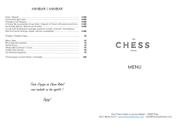 Toute l`équipe du Chess Hotel vous souhaite un bon appétit ! Enjoy!