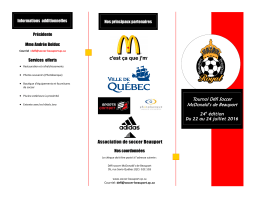 Brochure 2016 - Association de soccer de Beauport