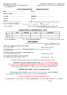 Fiche Inscription 2016-2017 - Ville de Cesson