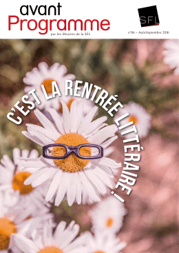 Programme - SFL - Société Française du Livre