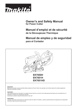 Owner`s and Safety Manual Manuel d`emploi et de sécurité Manual