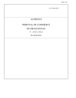 TRIBUNAL DE COMMERCE DRAGUIGNAN 06/09 (Pdf