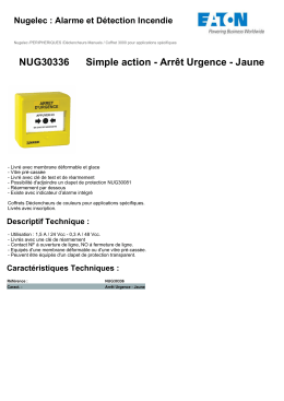 NUG30336 Simple action - Arrêt Urgence - Jaune