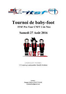 Tournoi de baby-foot - International Table Soccer Federation