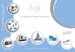 Catalogue - ALPHAS | Algérie pompes et accessoires services