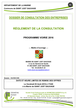 dossier de consultation des entreprises - CCI Reims