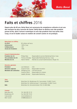 Fact Sheet 2016 français