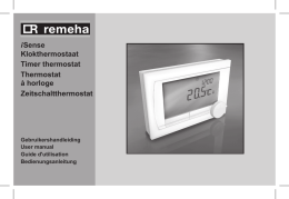 i Sense Klokthermostaat Timer thermostat Thermostat à