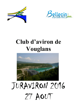 juraviron Juraviron - Club d`aviron de Vouglans