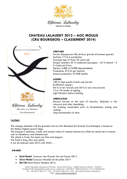 chateau lalaudey 2012 – aoc moulis (cru bourgeois