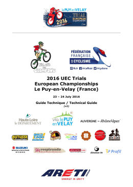 2016 UEC Trials European Championships Le Puy