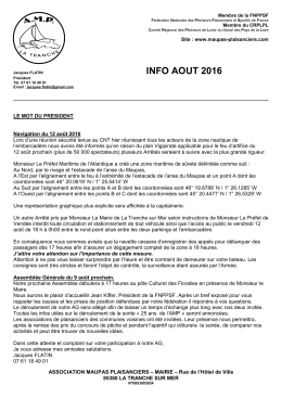 Bulletin d`information Août 2016 - AMP