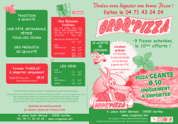 pizza géante ø 50 - Croq`Pizza Aurillac